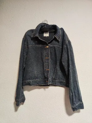 Conjunto Zara Brillos Denim