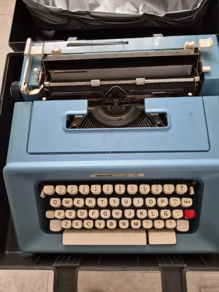 Olivetti Studio 46 Máquina de Escribir Azul