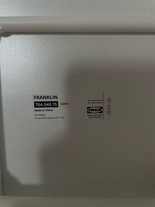 4 Taburetes plegables blancos Ikea