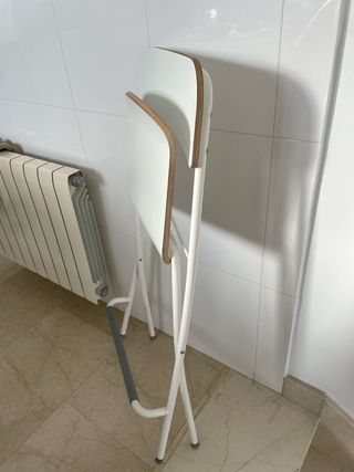 4 Taburetes plegables blancos Ikea