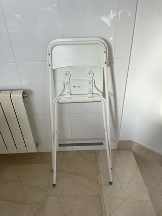 4 Taburetes plegables blancos Ikea