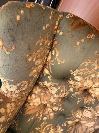 Sillones orejeros antiguos florales