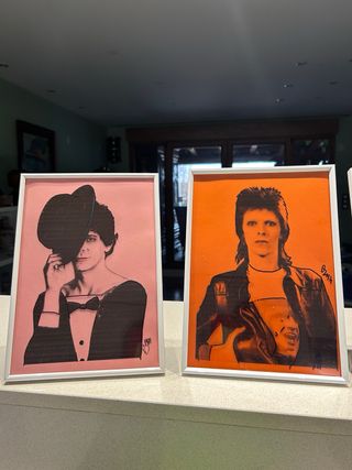 4 obras acetato firmadas 1971 22x30 enmarcadas