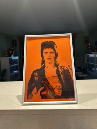 4 obras acetato firmadas 1971 22x30 enmarcadas