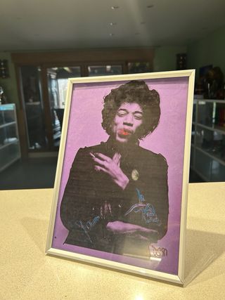 4 obras acetato firmadas 1971 22x30 enmarcadas