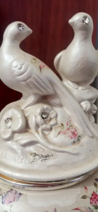 Joyero Berger Vintage Pájaros Porcelana