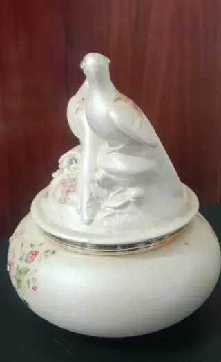 Joyero Berger Vintage Pájaros Porcelana