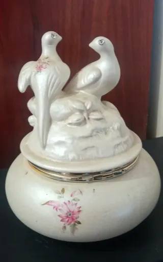 Joyero Berger Vintage Pájaros Porcelana