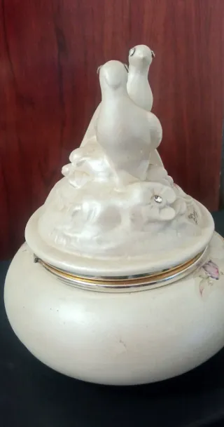 Joyero Berger Vintage Pájaros Porcelana