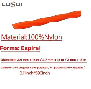 Cuerda Nailon Cortacésped Naranja 15M