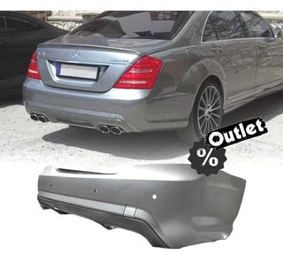 PARAGOLPES TRASERO MERCEDES CLASE S W221 05-11 LOOK AMG PDC