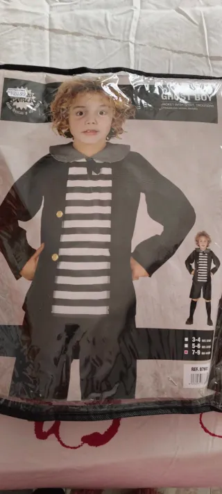 Disfraz Niño Familia Adams Talla 7-9