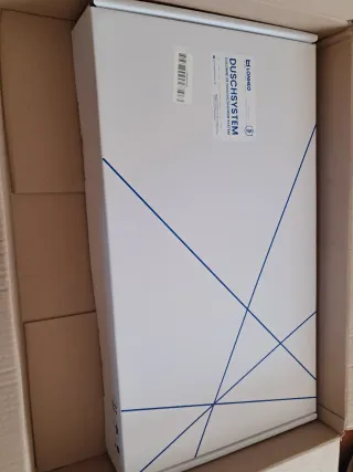 Colonna doccia termostatica nera