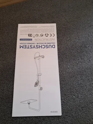 Colonna doccia termostatica nera