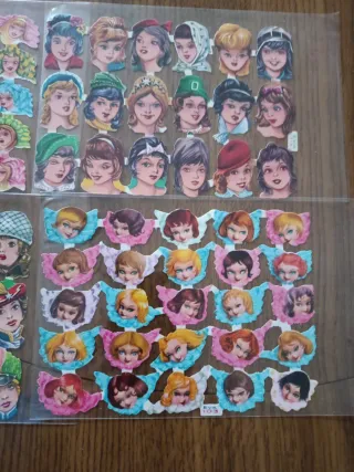 4 Láminas Cromos Antiguos Eva