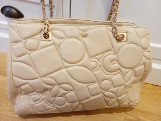 Bolso Purificación García Piel Beige