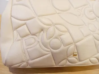 Bolso Purificación García Piel Beige