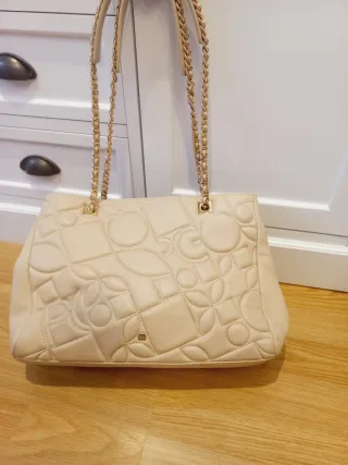 Bolso Purificación García Piel Beige