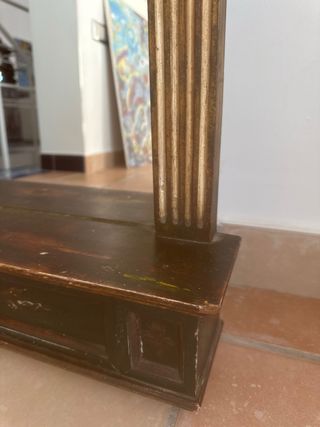 Mueble recibidor con espejo