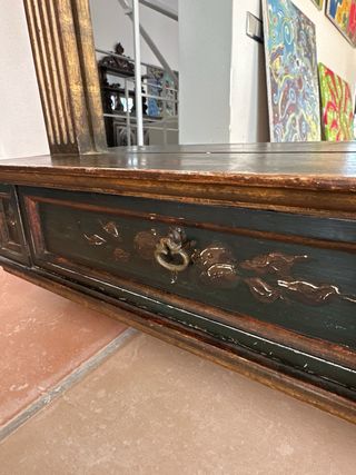 Mueble recibidor con espejo