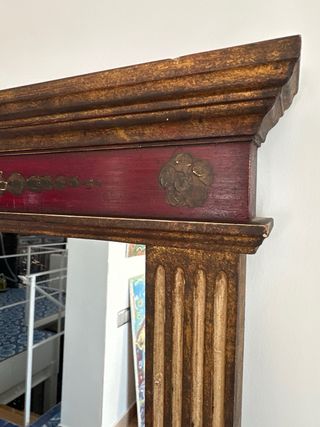 Mueble recibidor con espejo