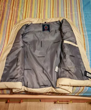 Chaleco acolchado beige