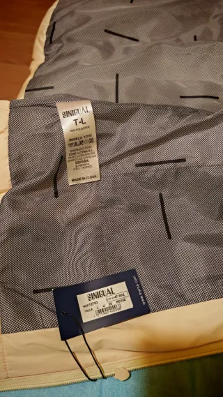 Chaleco acolchado beige