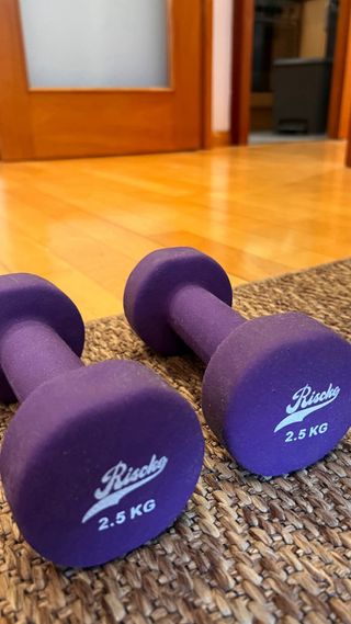 Par Mancuernas 2.5kg Morado