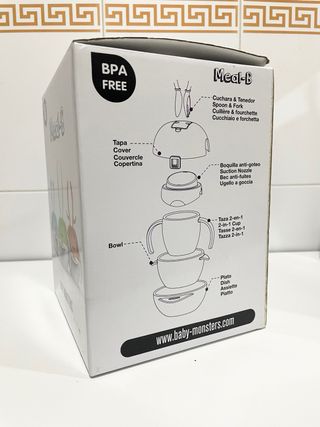 Vajilla infantil Baby Monsters 4-8 meses
