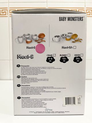 Vajilla infantil Baby Monsters 4-8 meses