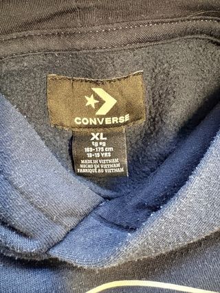 Sudadera con capucha Converse azul marino