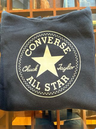 Sudadera con capucha Converse azul marino