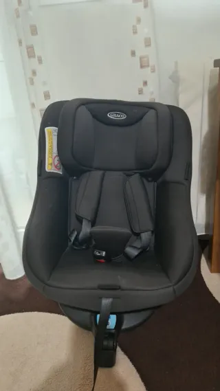 Silla Auto Graco Isofix 0-4 Años Negra 360°