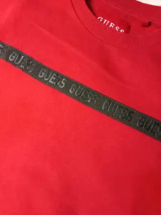 Sudadera Guess Roja Hombre