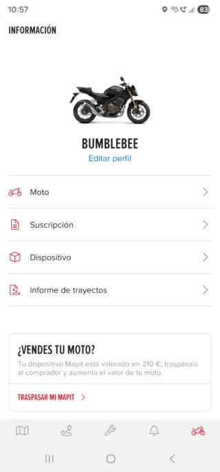 Localizador Mapit para Moto