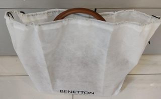 Borsa Benetton Pelle Marrone Nuova