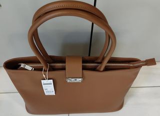Borsa Benetton Pelle Marrone Nuova