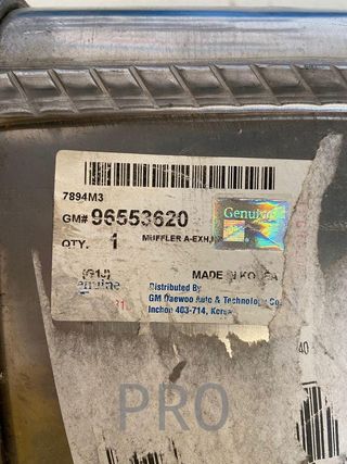 Chevrolet nubira tubo de escape ref: 96553620