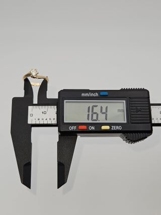 Anillo de Oro 18K Solitario Diamante, 2,27gr, T-12