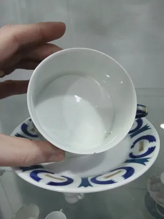 Taza y plato Sargadelos Vilar de Donas