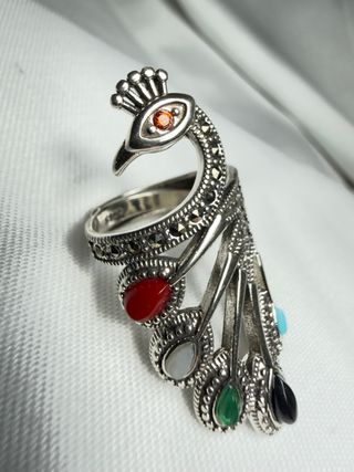 Anillo Pavo Real Plata