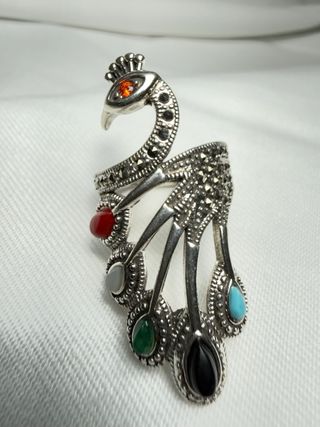 Anillo Pavo Real Plata