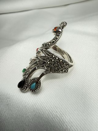 Anillo Pavo Real Plata