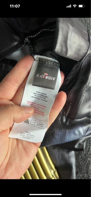 Disfraz Black Widow Talla Única