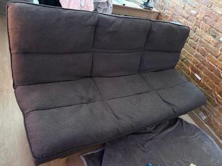 Sofá Cama Gris 2 Plazas Reclinable