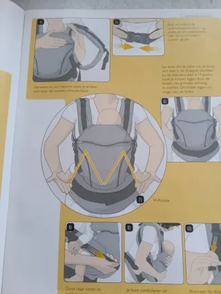 Arnés de bebé Manduca negro