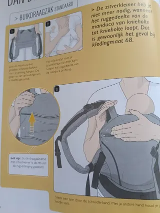 Arnés de bebé Manduca negro