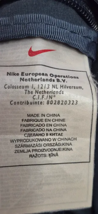 Bolso bandolera Nike azul y blanco