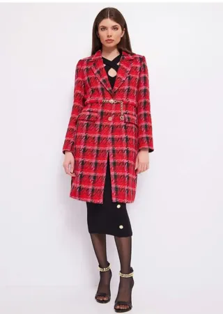 Abrigo Denny Rose Rojo Talla 42 Italiana/ 38 Españ