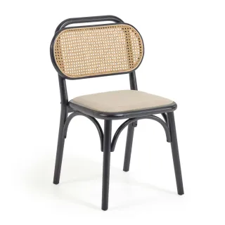 DORIANE NEGRO OUTLET SILLA MADERA OLMO
